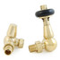 T-TRV-020-CR-UB-ALT04 - Flatford Traditional TRV Corner Unlacquered Brass Thermostatic Radiator Valves T-TRV-020-CR-UB-ALT04 - Flatford Traditional TRV Corner Unlacquered Brass Thermostatic Radiator Valves